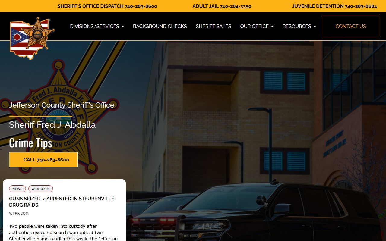 Jefferson County bench warrants sheriff website