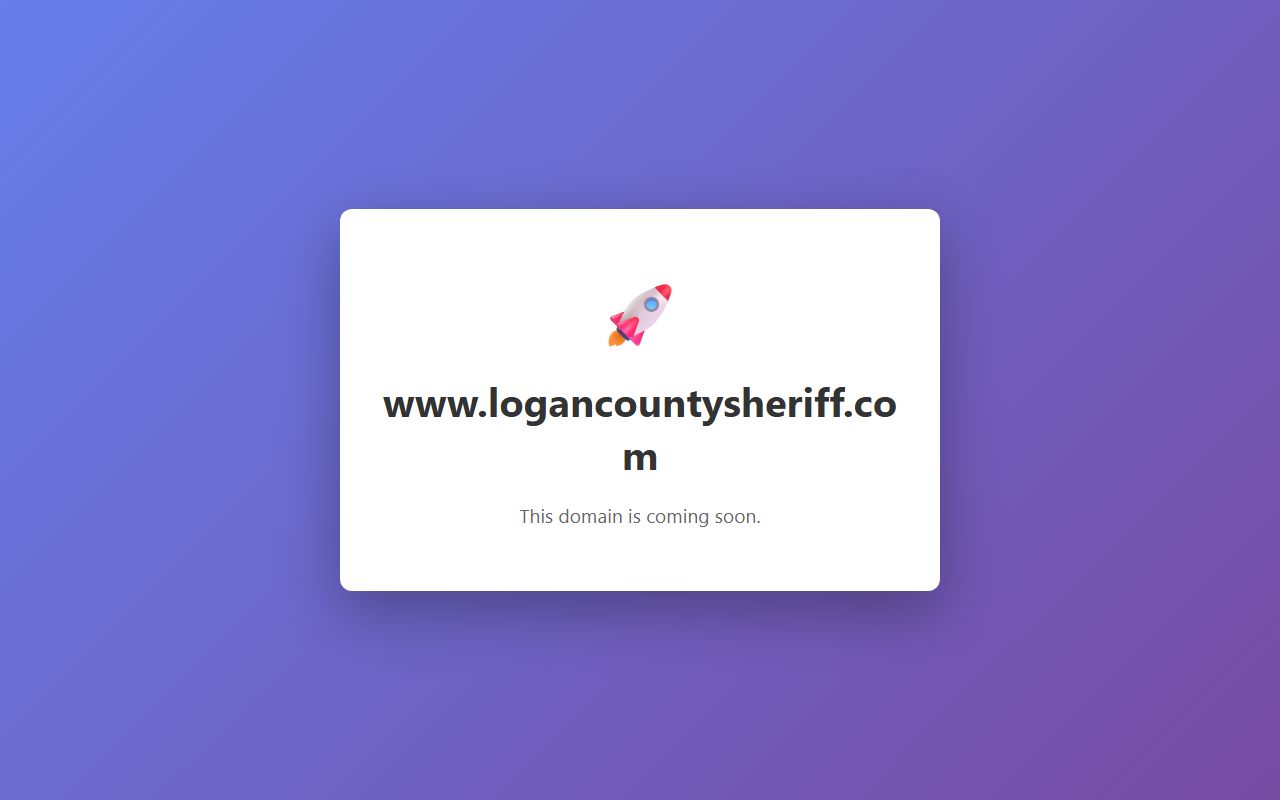 Logan County Sheriff website for bench warrants information